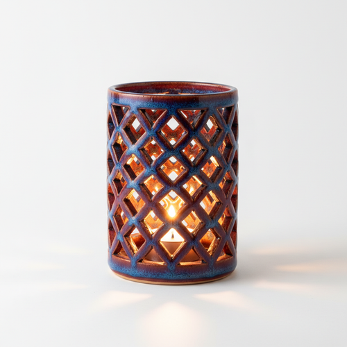 Bougeoir en céramique marocaine