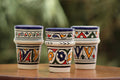 Lot de 3 gobelets en céramique artisanale