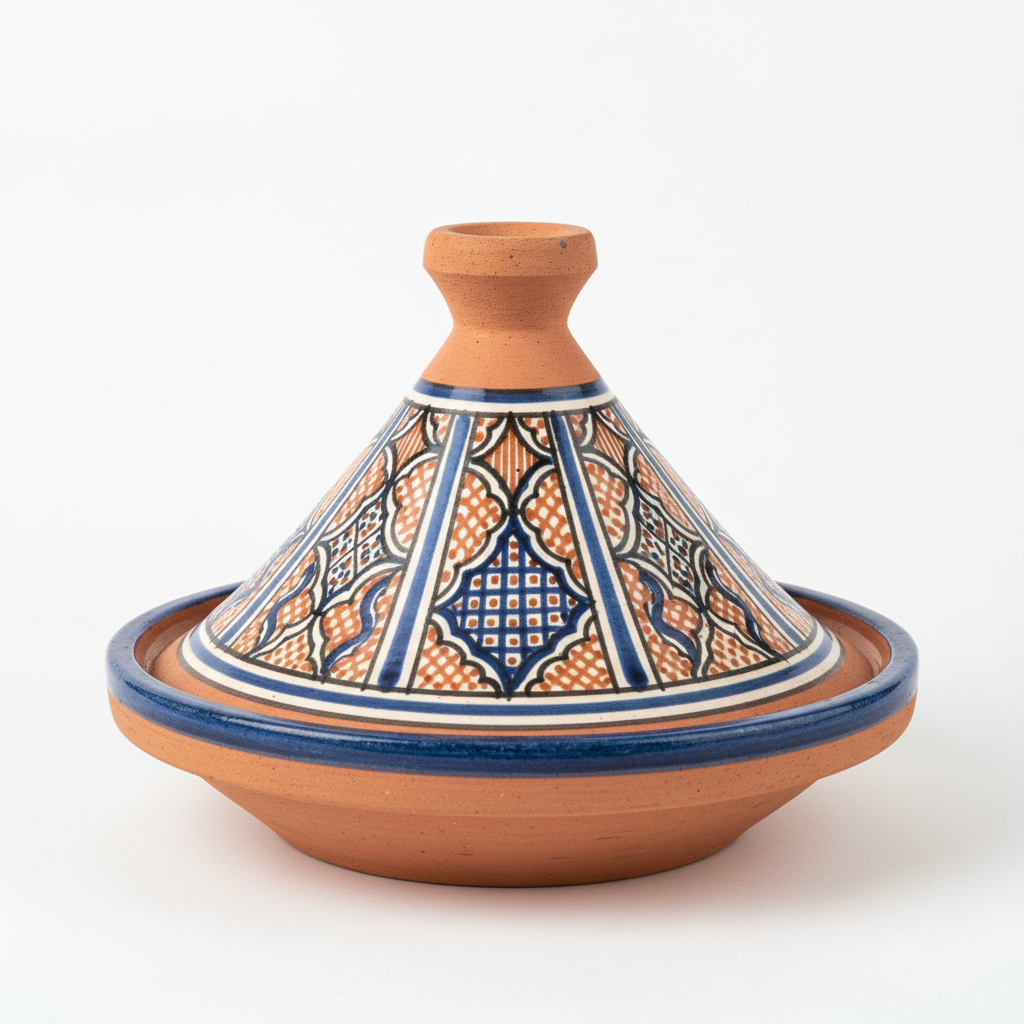 Tajine en céramique marocaine artisanale