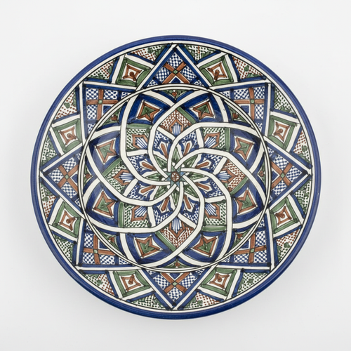 Assiette décorative en céramique marocaine